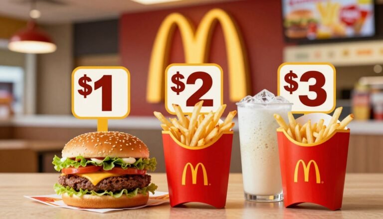 McDonald's $1 $2 $3 Menu with Prices