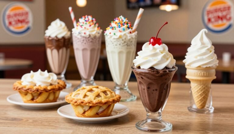 Burger King Dessert Menu