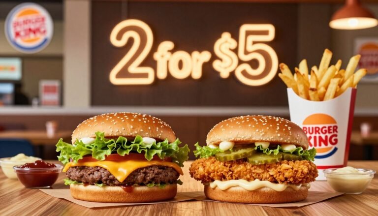 Burger King Menu Prices 2 For $5